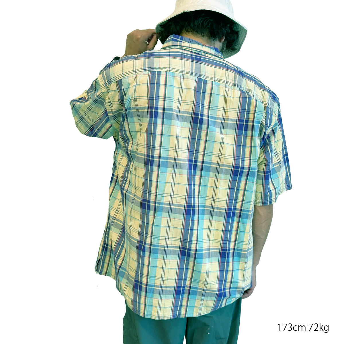【USED】GAP MADRAS CHECK S/S SHIRT