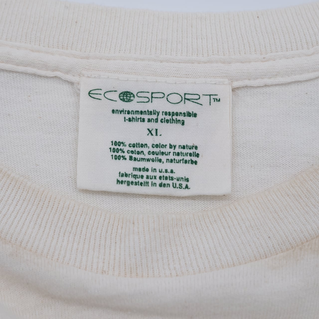 【USED】90s ECOSPORT Rainbow Trout Pocket Print T-Shirt