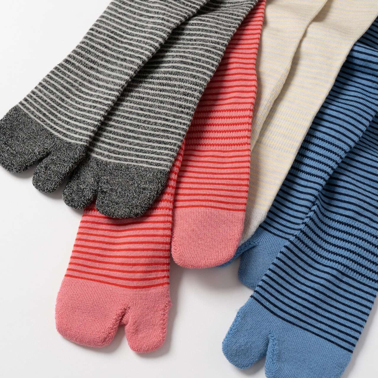 【DM便190円】NODAL Merino Wool Stripe Socks(Light Gray) ノーダル メリノウール ストライプソックス ライトグレー NDY06