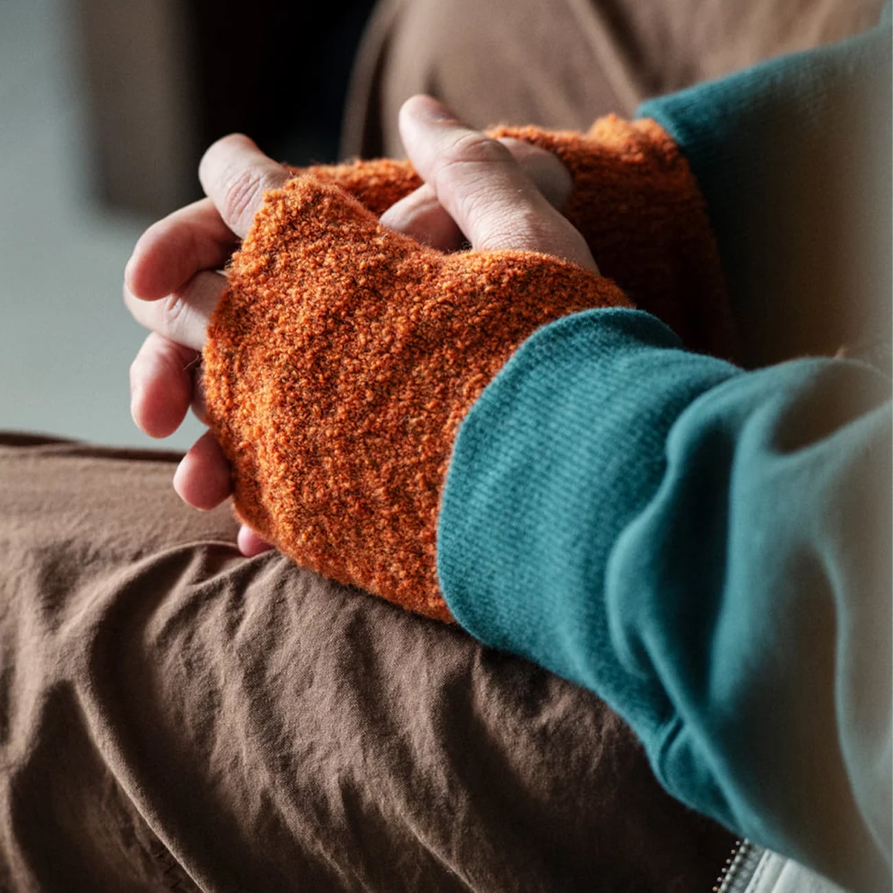 【DM便190円】ROTOTO ロトト SEAMLESS HAND WARMER ”WOOL FLEECE” シームレスハンドウォーマー ”ウール フリース” R5100-232