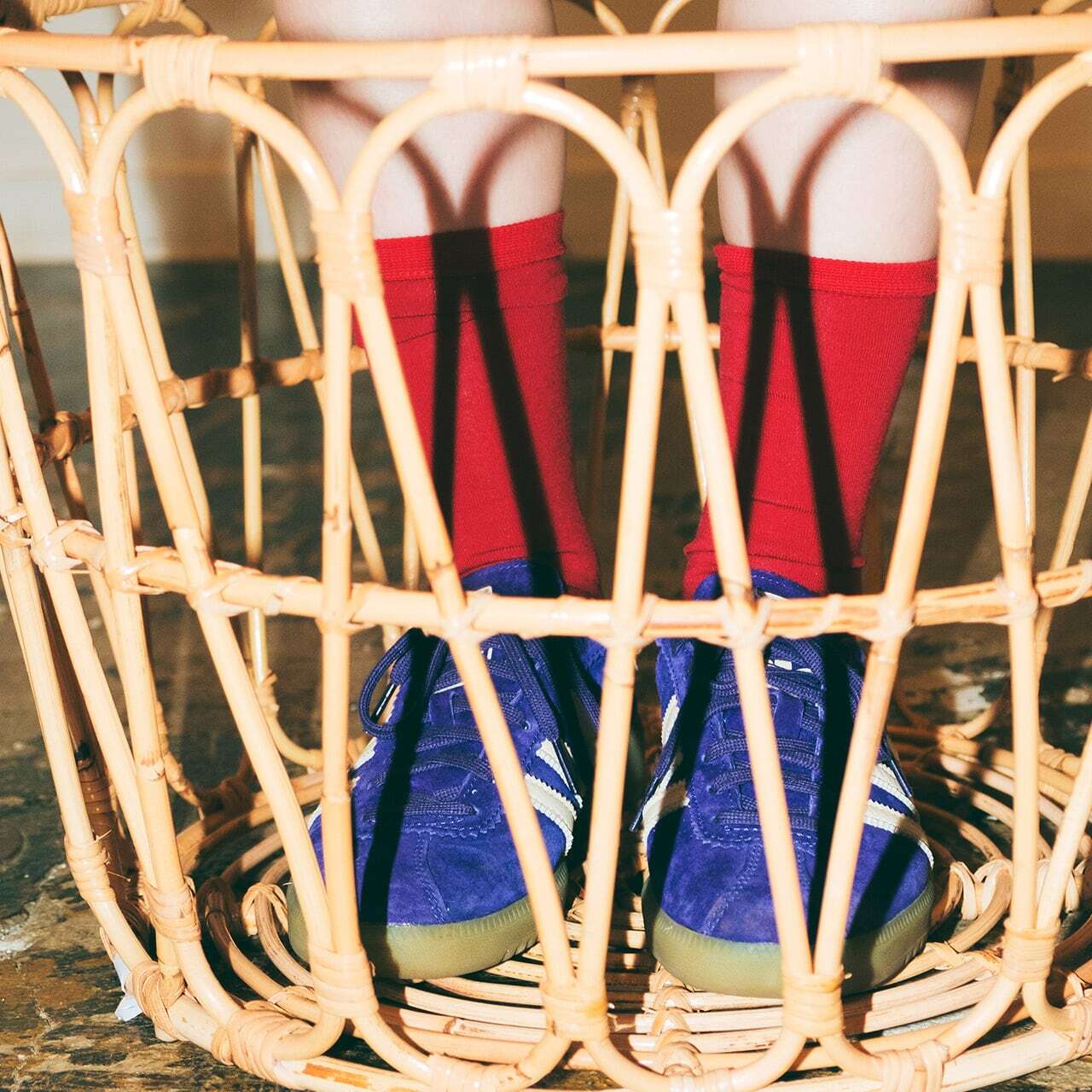 【DM便190円】NODAL Australian MerinoWool Socks(Red) ノーダル オーストラリアンメリノソックス レッド
