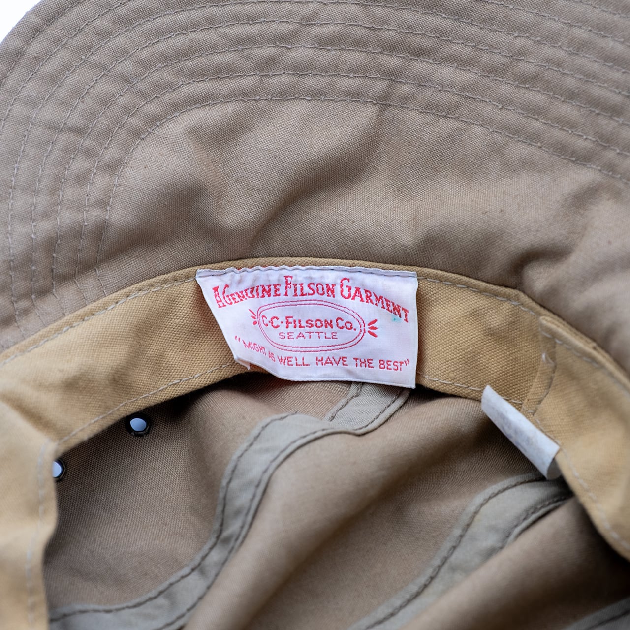 【USED】90s FILSON Duck Bill Neck Guard Flap Cap フィルソン ダックビルネックフラップキャップ USA製