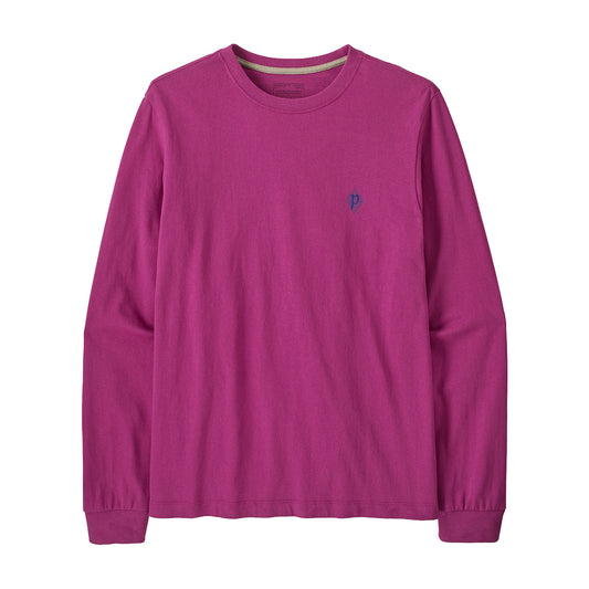 Patagonia パタゴニア Men's Long-Sleeved Midweight Hut Tripper Skyline T-Shirt メンズ・ロングスリーブ・ミッドウェイト・ハット・トリッパー・スカイライン・Tシャツ Amaranth Pink 37896