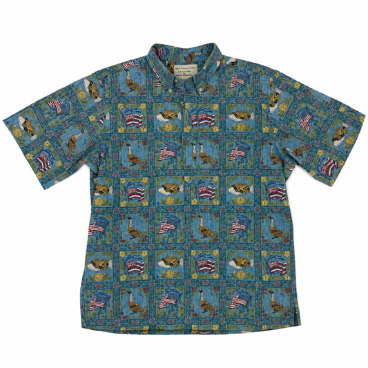 【USED】REYN SPOONER × DIETRICH VAREZ レインスプーナー COLLECTION PO SHIRT