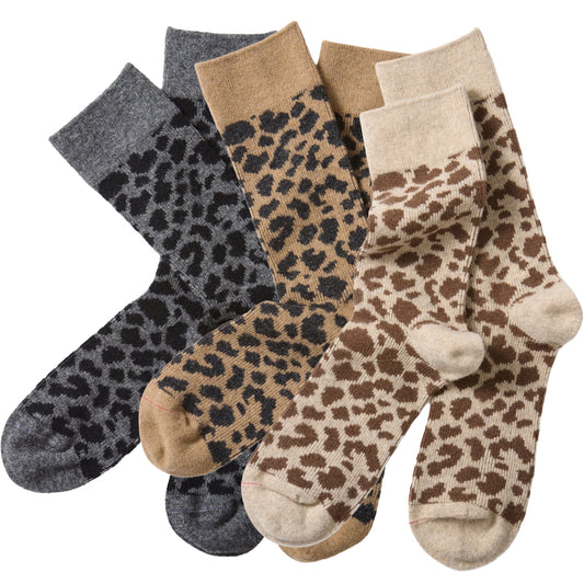 【DM便250円】ROTOTO ロトト LEOPARD PATTERN MERINO SOCKS レオパードパターン メリノソックス R1627-252