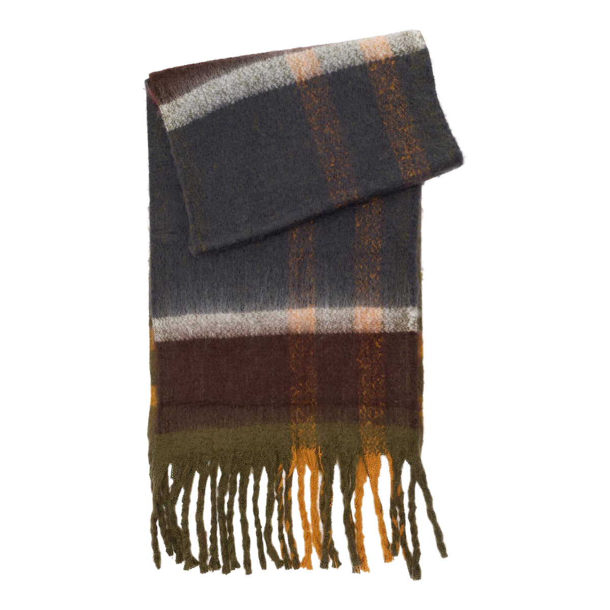 Barbour バブアー Isla Tartan Boucle Scarf タータン ブークレ スカーフ マフラー 262LSC0293