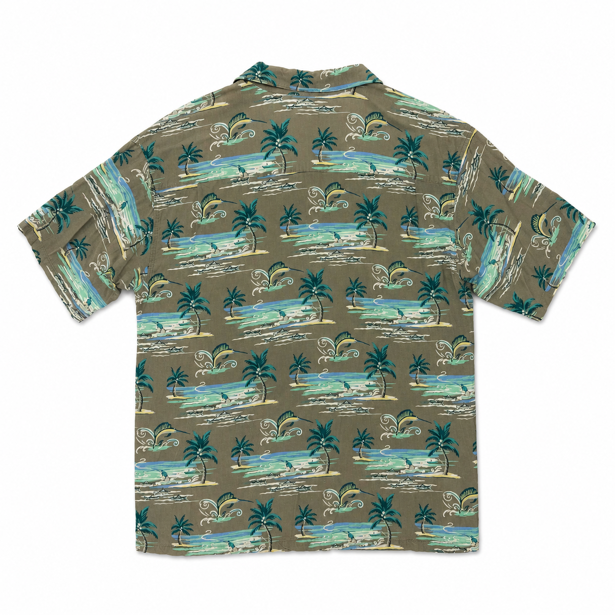 COLUMBIA コロンビア TROPICAL FISHING PATTERN S/S SHIRT
