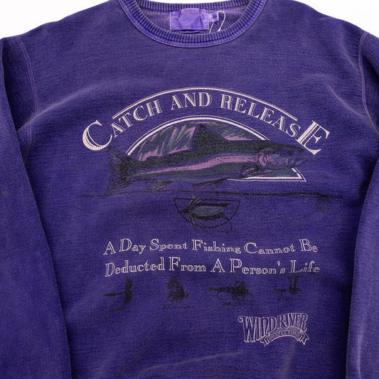 【USED】WILD RIVER OUTFITTERS CATCH AND RELEASE FISHING SWEATSHIRT