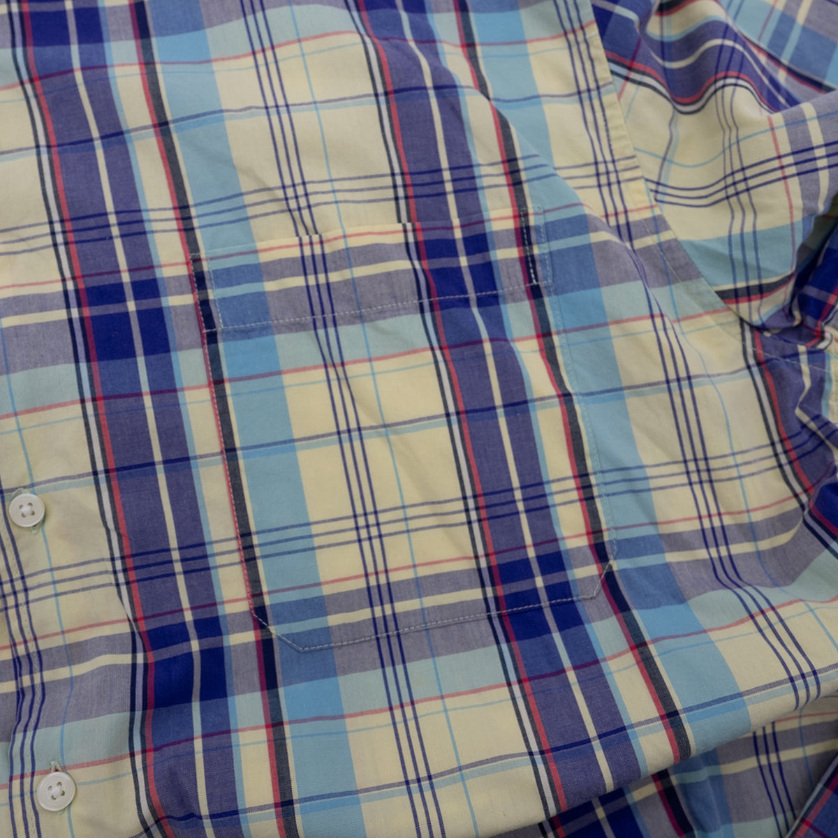 【USED】GAP MADRAS CHECK S/S SHIRT