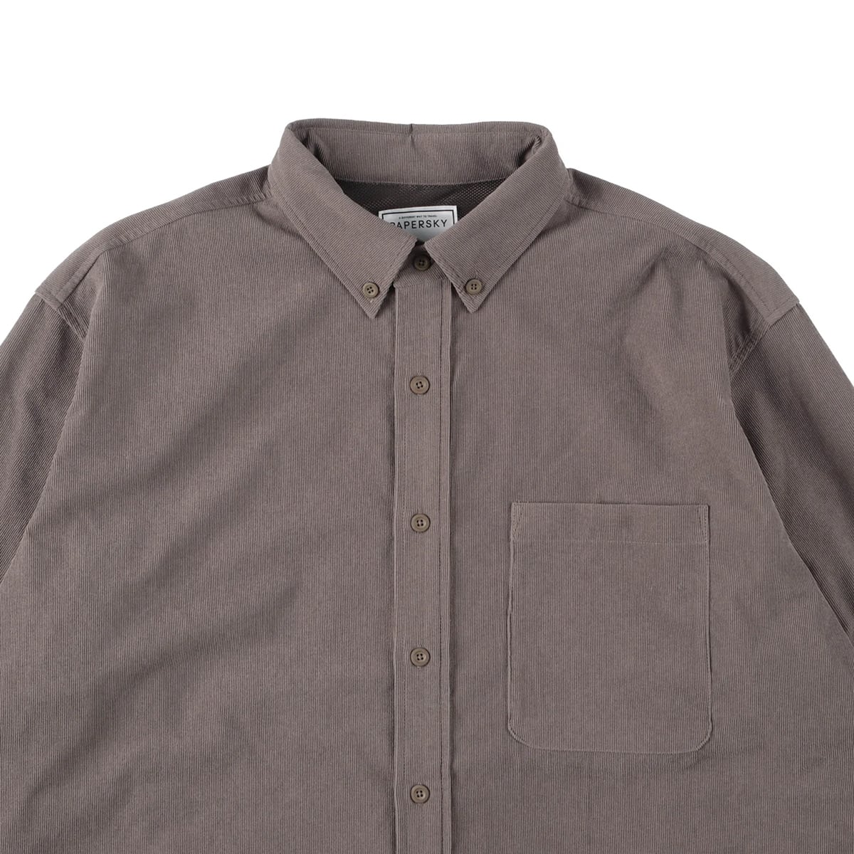 PAPER SKY ペーパースカイ HIKE&BIKE CAVE CORDUROY BIG SHIRT ハイク＆バイク ケイブ コーデュロイ ビッグシャツ