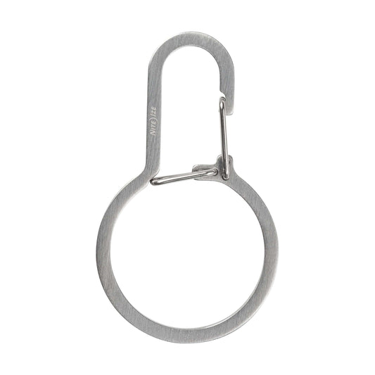【DM便190円】NITE IZE ナイトアイズ DUALPASS DUAL CHAMBER KEY RING デュアルパス　キーリング　ステンレスシルバー