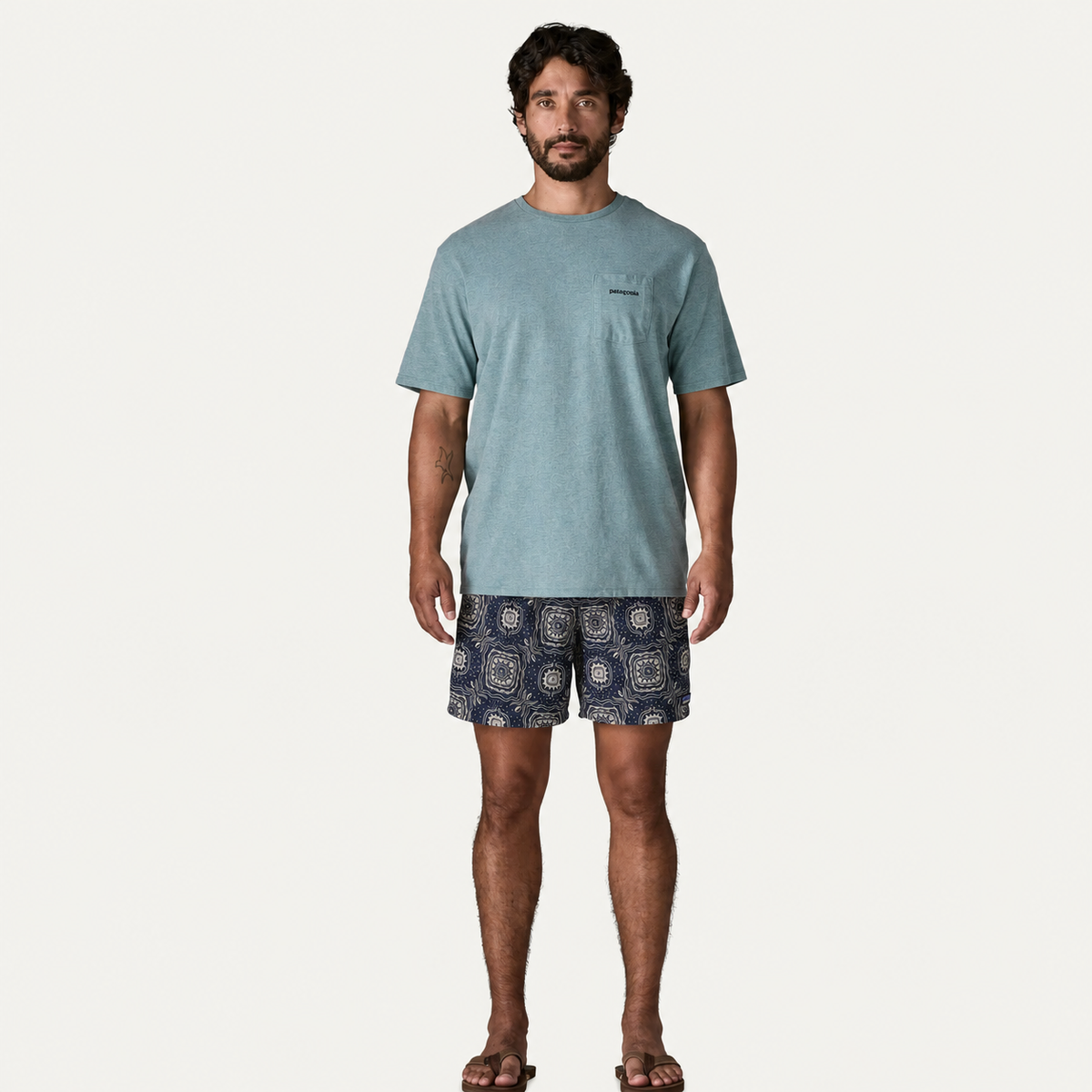 Patagonia パタゴニア Men's Baggies Shorts - 5"
メンズ・バギーズ・ショーツ 5インチ Solar Blocks: New Navy 57022
