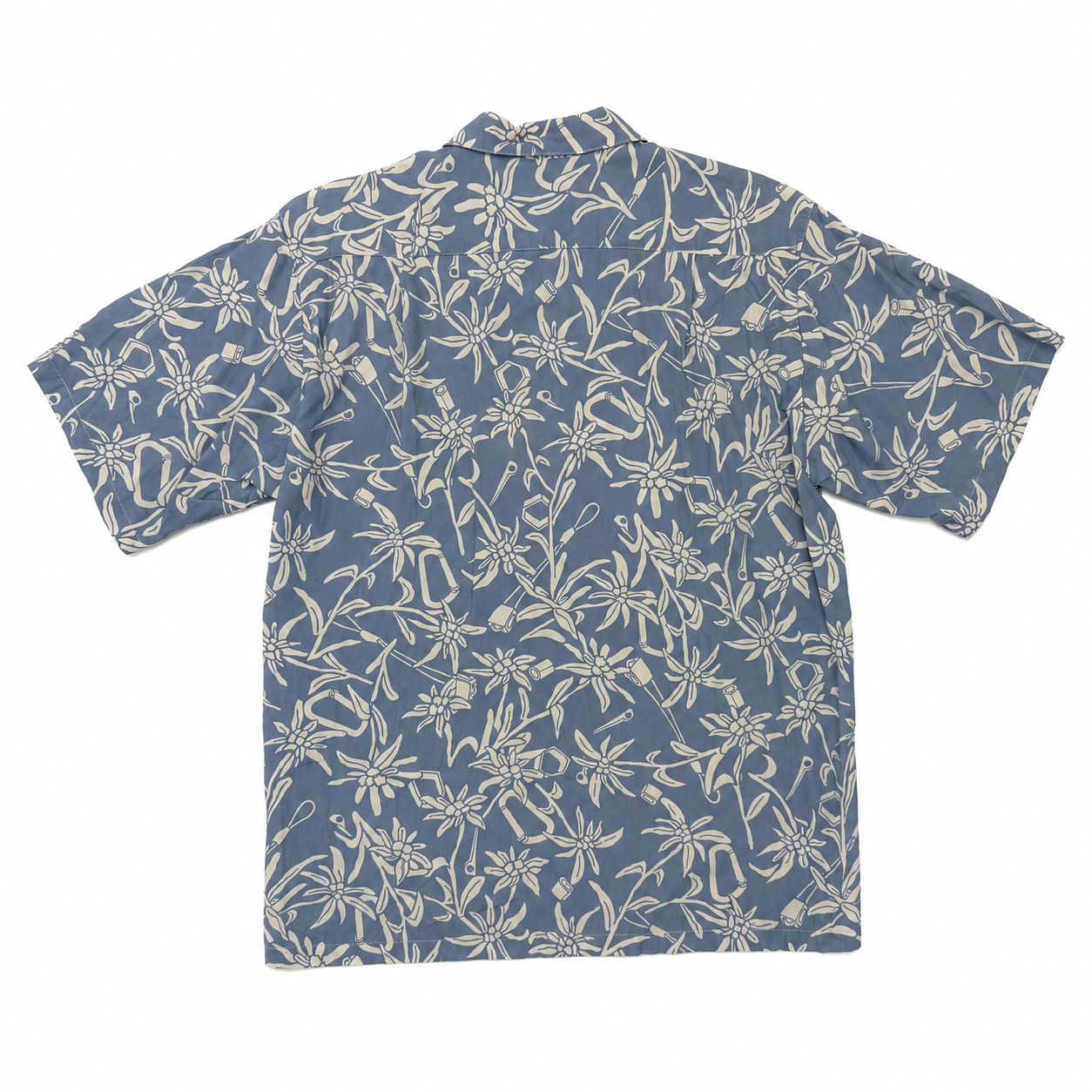 mont-bell モンベル FLOWER & OUTDOOR GEAR PATTERN S/S SHIRT