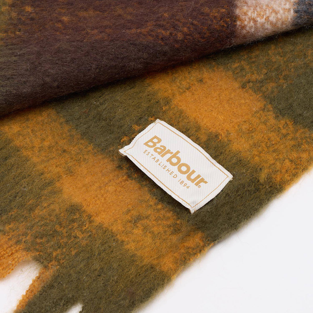 Barbour バブアー Isla Tartan Boucle Scarf タータン ブークレ スカーフ マフラー 262LSC0293