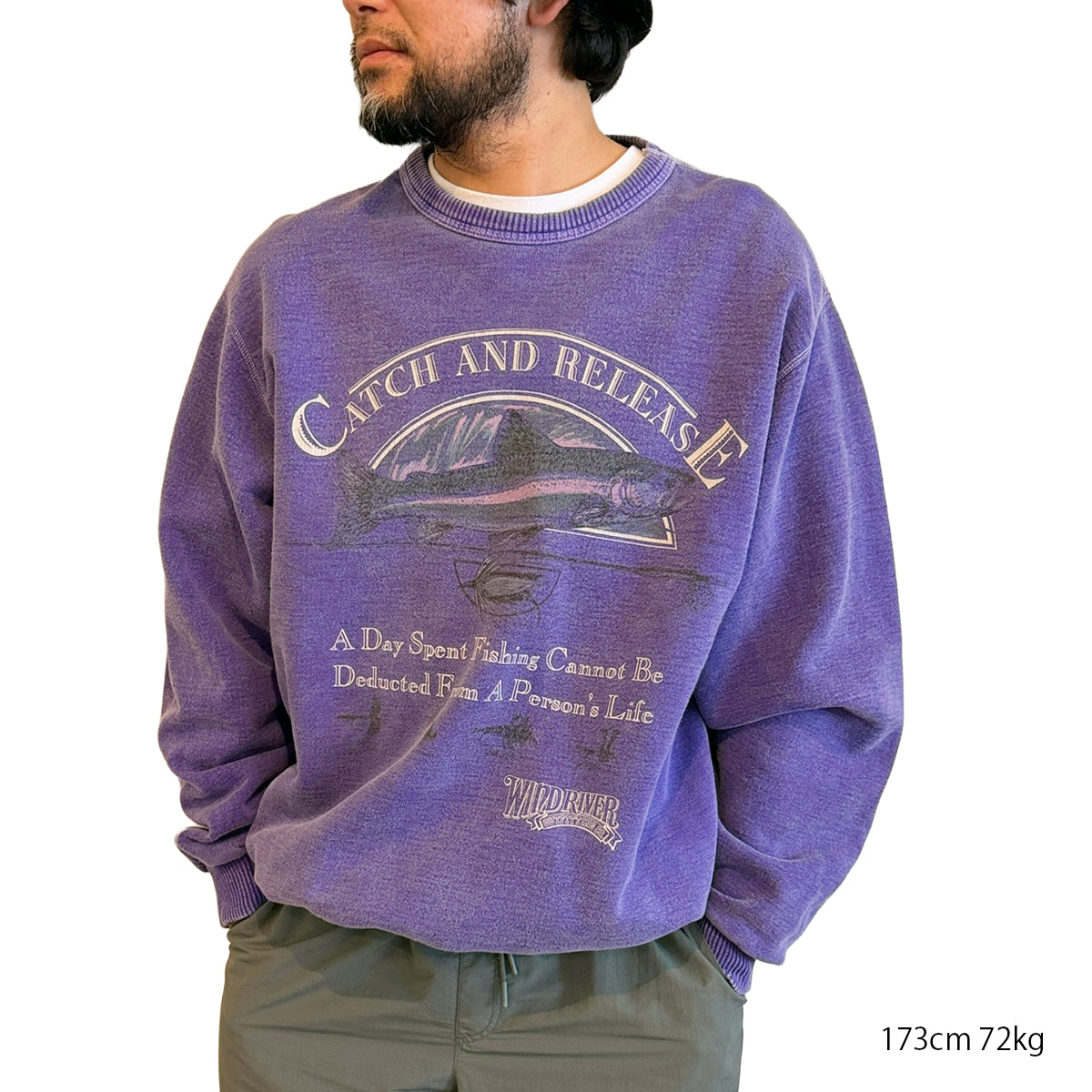 【USED】WILD RIVER OUTFITTERS CATCH AND RELEASE FISHING SWEATSHIRT