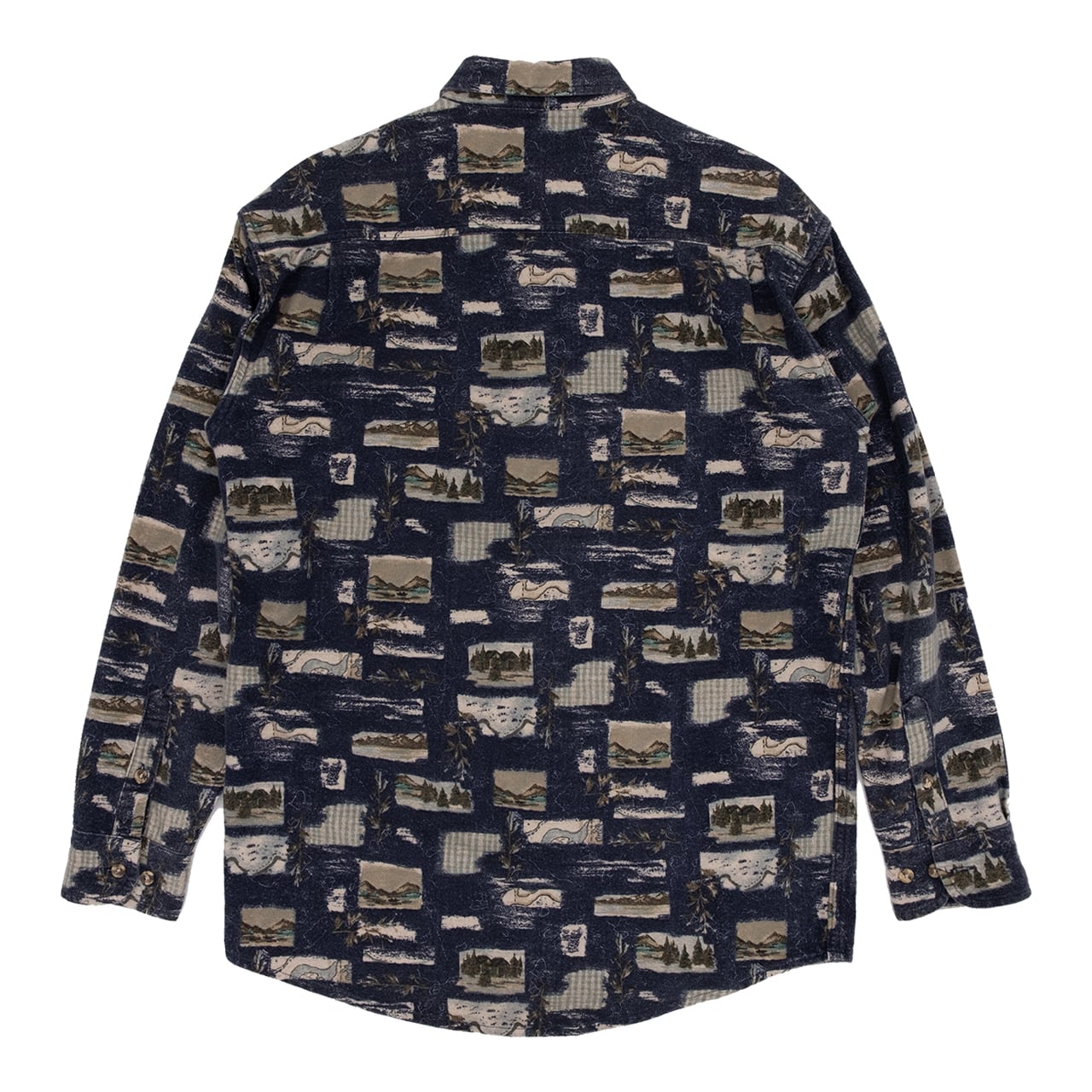 【USED】90s Cabela's カベラス Chamois Print Button Down Shirt シャモアプリント ボタンダウンシャツ
