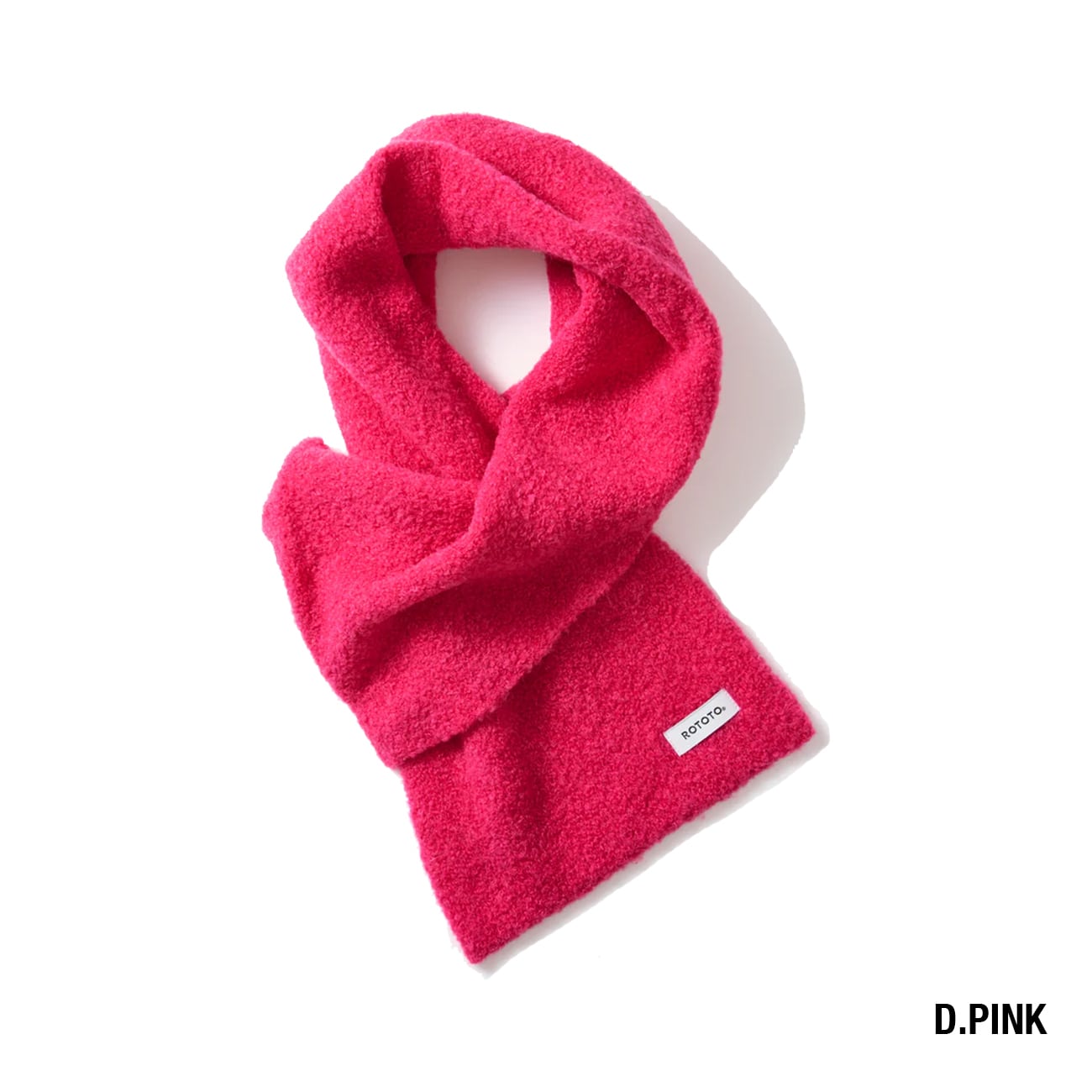 【DM便190円】ROTOTO ロトト ALPACA BOUCLE SHORT MUFFLER アルパカ ブークレ ショートマフラー R5152-252