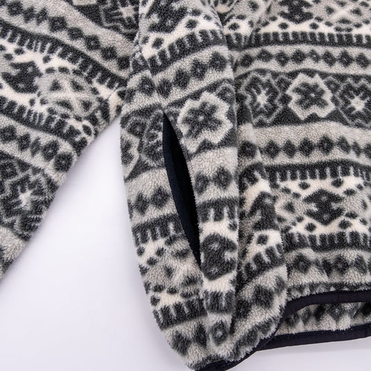 【USED】90s L.L.Bean PRINT FLEECE PULLOVER エルエルビーン 総柄フリースプルオーバー USA製