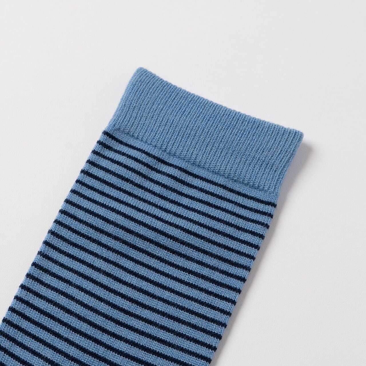 【DM便190円】NODAL Merino Wool Stripe Socks（Light Blue） ノーダル メリノウール ストライプソックス ライトブルー NDY06
