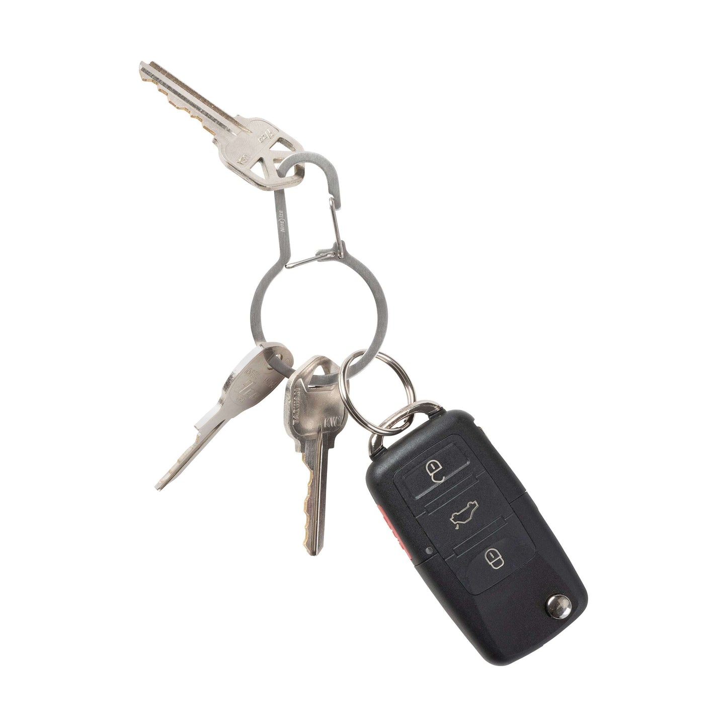 【DM便190円】NITE IZE ナイトアイズ DUALPASS DUAL CHAMBER KEY RING デュアルパス　キーリング　ステンレスシルバー