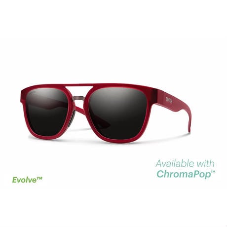 SMITH｜Agency／Matte Crystal Deep Maroon｜ChromaPop Black