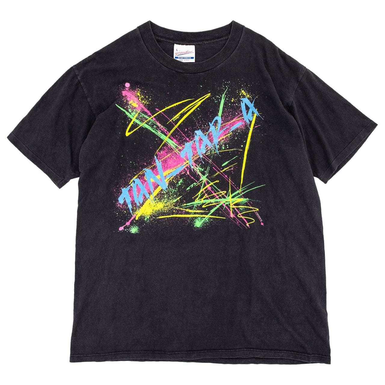 【USED】90s Girardin Sportswear Splatter Art T-Shirt USA製