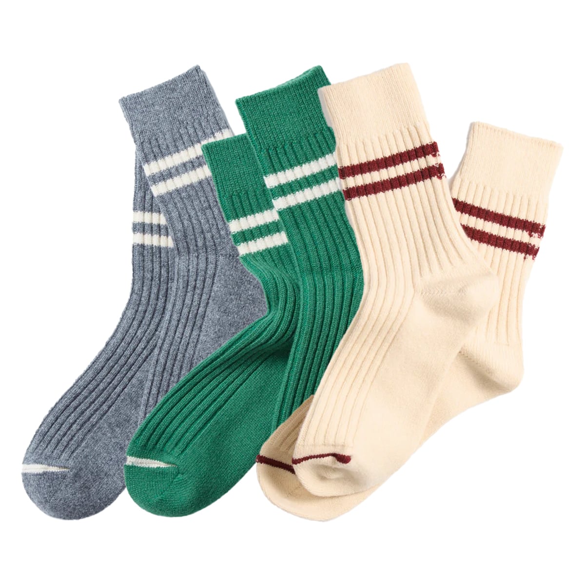 【DM便190円】ROTOTO ロトト MERINO LAMBS WOOL STRIPE SOCKS メリノラムウール ストライプソックス R1489-232