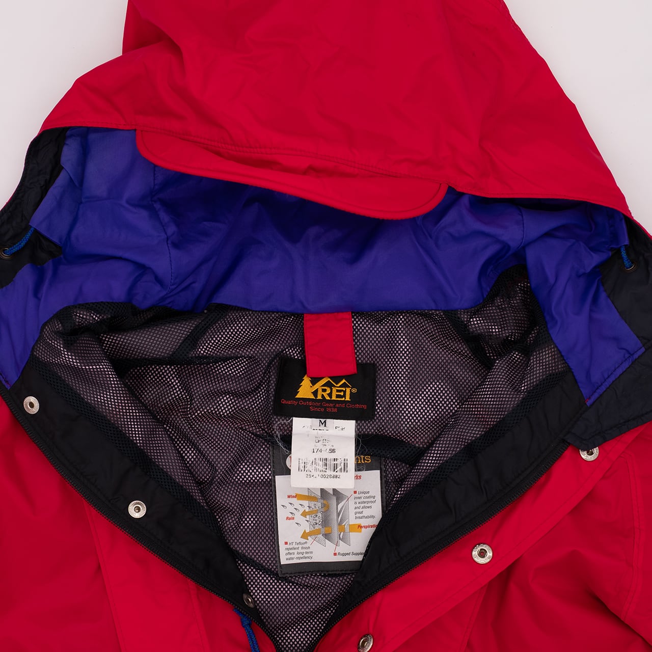 【USED】90s REI ナイロンアノラックマウンテンパーカー