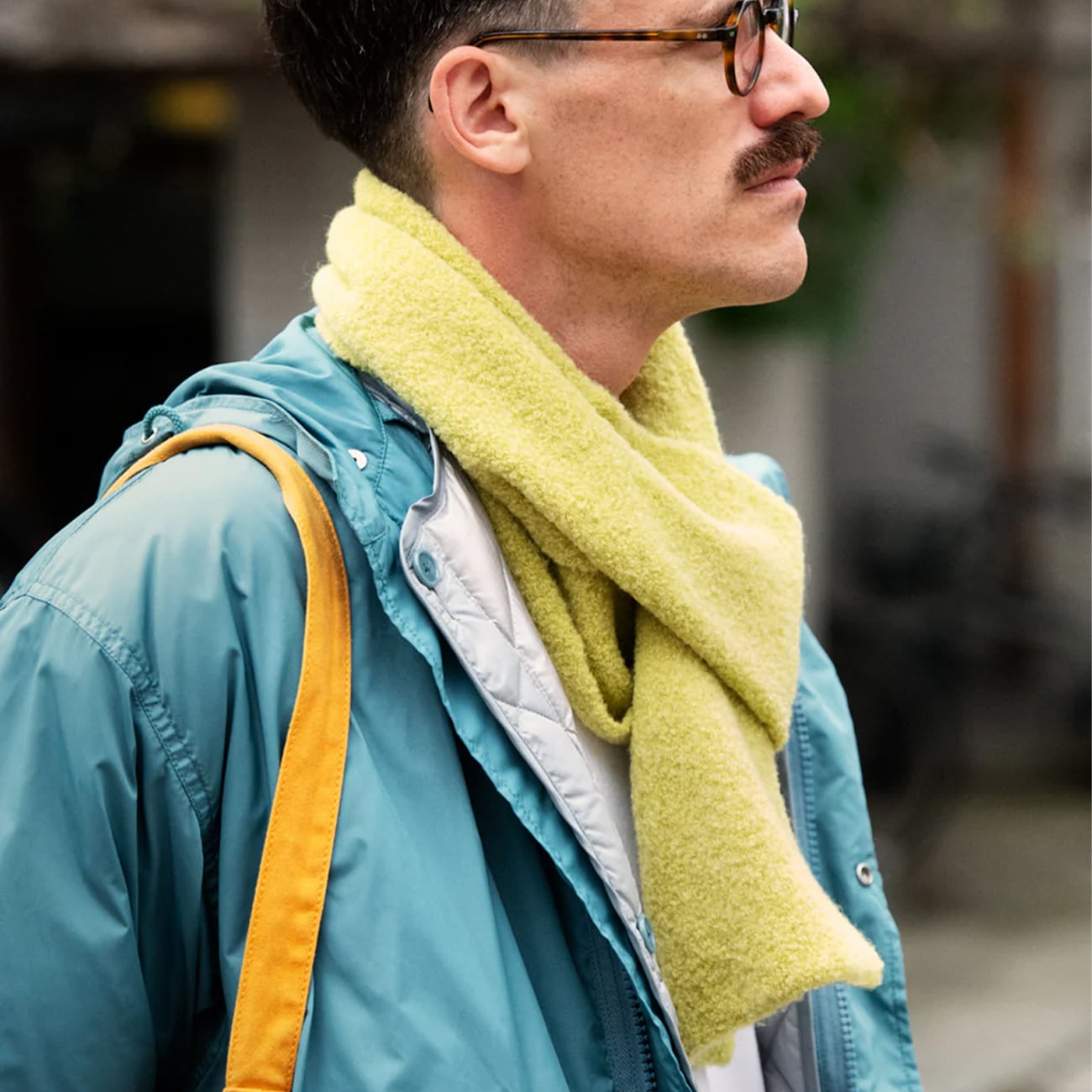 【DM便190円】ROTOTO ロトト ALPACA BOUCLE SHORT MUFFLER アルパカ ブークレ ショートマフラー R5152-252