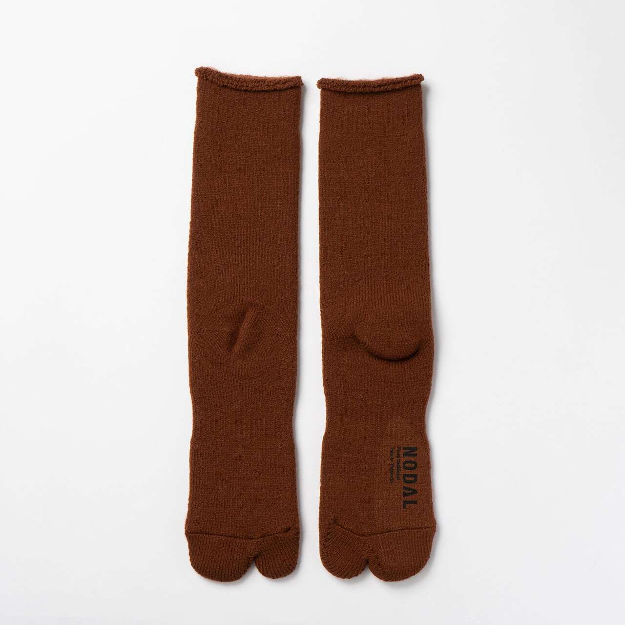 【DM便190円】NODAL Brushed Pile Socks（Coffee） 裏起毛のパイルソックス NDY10