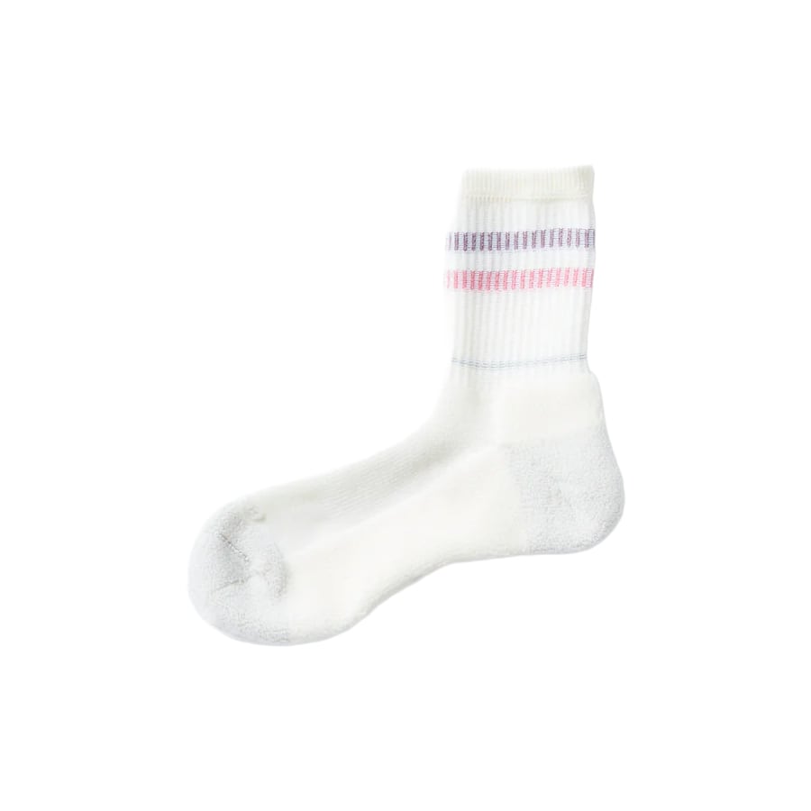 【DM便190円】ROTOTO ロトト ALLROUNDER ”2 STRIPE MERINO CREW ” オールラウンダー 2ストライプ メリノクルー