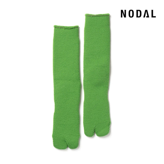 【DM便190円】NODAL Brushed Pile Socks（Lettuce） 裏起毛のパイルソックス NDY10