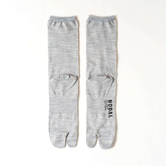 【DM便190円】NODAL Australian MerinoWool Socks（Melange Gray） ノーダル オーストラリアンメリノソックス メランジグレー