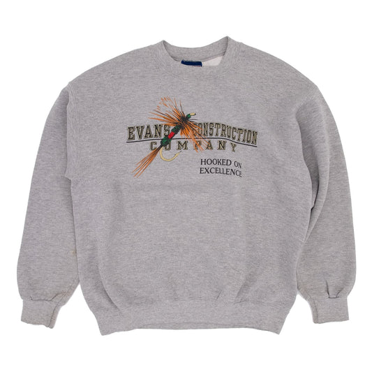 【USED】00s JANSPORTS FLY FISHING PRINT SWEAT ジャンスポーツ フライフィッシング プリントスウェット