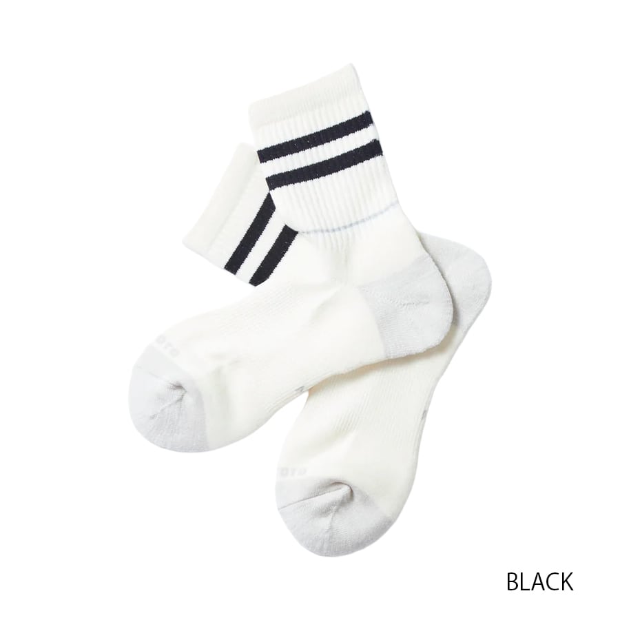 【DM便190円】ROTOTO ロトト ALLROUNDER ”2 STRIPE MERINO CREW ” オールラウンダー 2ストライプ メリノクルー