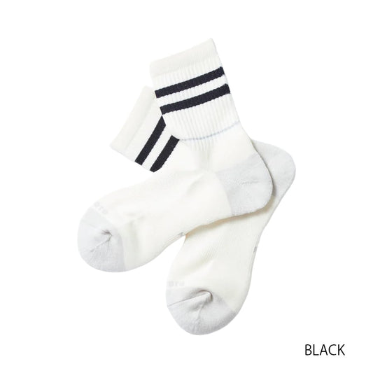 【DM便190円】ROTOTO ロトト ALLROUNDER ”2 STRIPE MERINO CREW ” オールラウンダー 2ストライプ メリノクルー
