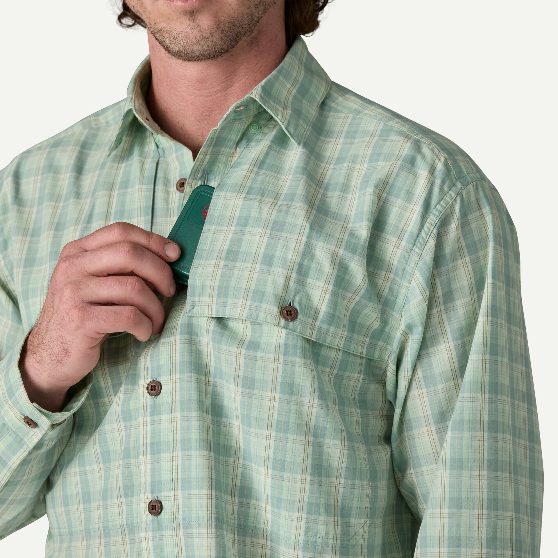 Patagonia パタゴニア Men's Long-Sleeved Island Hopper Shirt メンズ・ロングスリーブ・アイランド・ホッパー・シャツ 52183