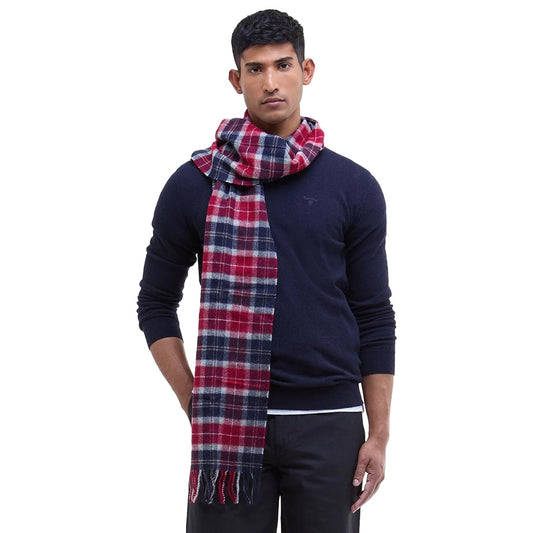 Barbour バブアー Tartan Lambswool Scarf Cranberry Tartan タータン ラムズウールスカーフ USC001
