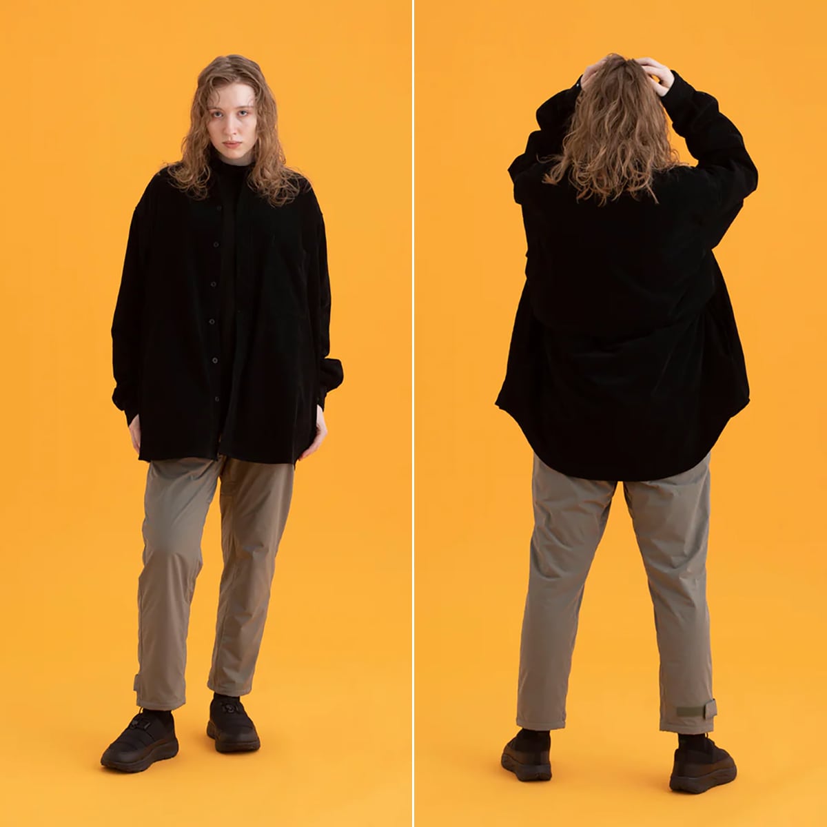 PAPER SKY ペーパースカイ HIKE&BIKE CAVE CORDUROY BIG SHIRT ハイク＆バイク ケイブ コーデュロイ ビッグシャツ