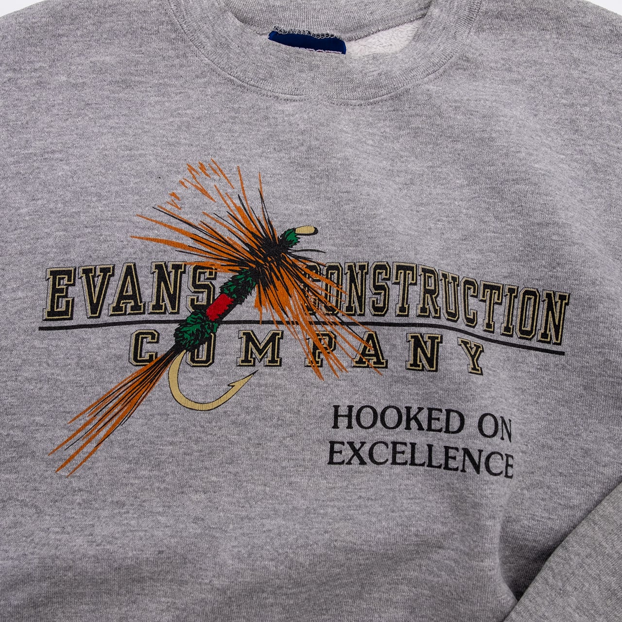 【USED】00s JANSPORTS FLY FISHING PRINT SWEAT ジャンスポーツ フライフィッシング プリントスウェット