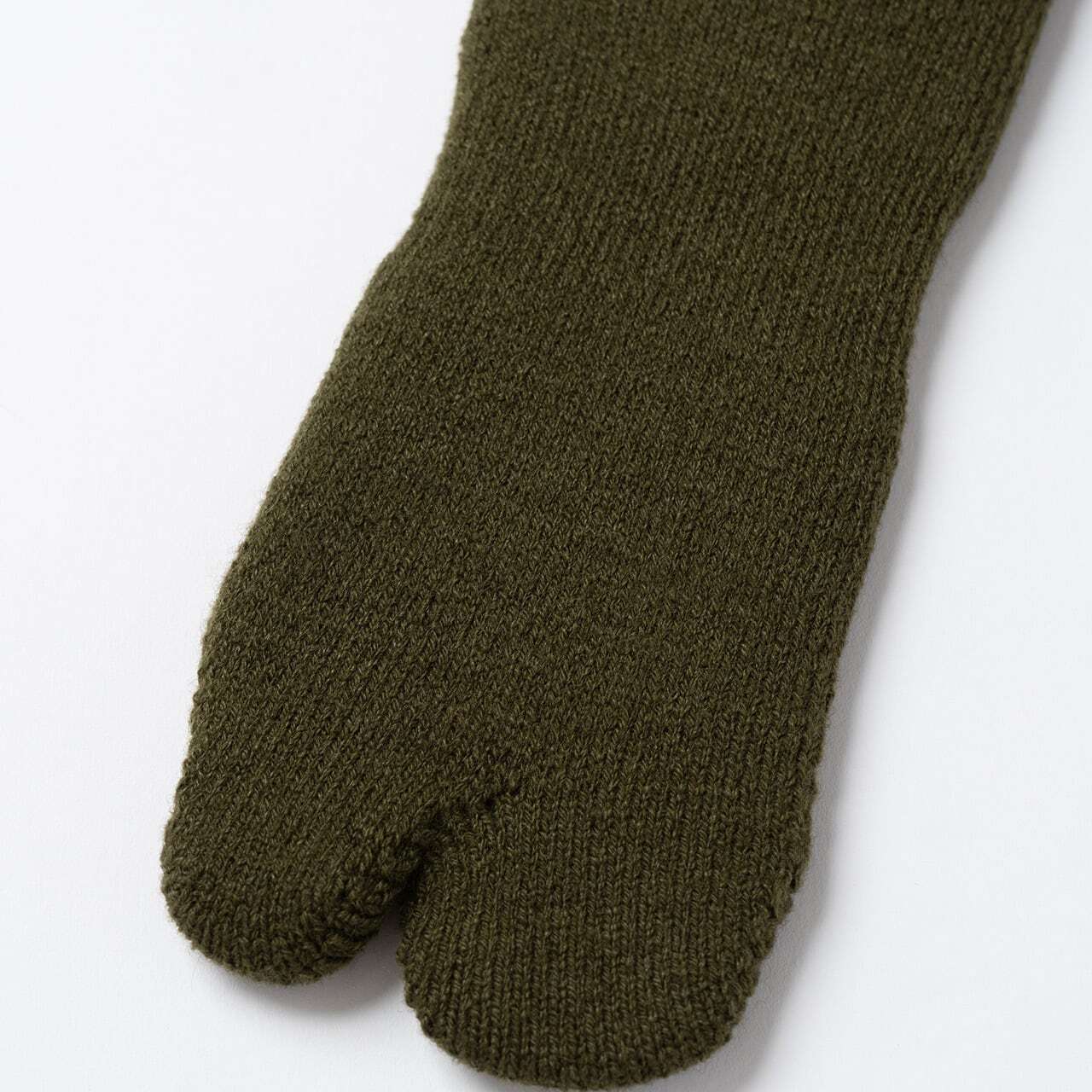 【DM便190円】NODAL Brushed Pile Socks（Army Green） 裏起毛のパイルソックス NDY10