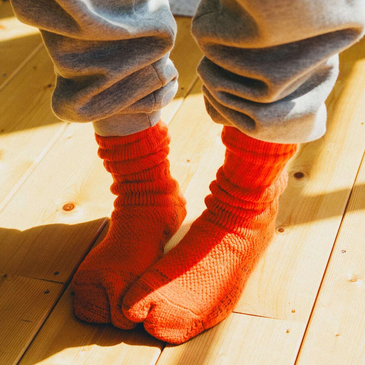 【DM便190円】NODAL 84N Wool Long Socks（Orange） ウールロングソックス NDY09