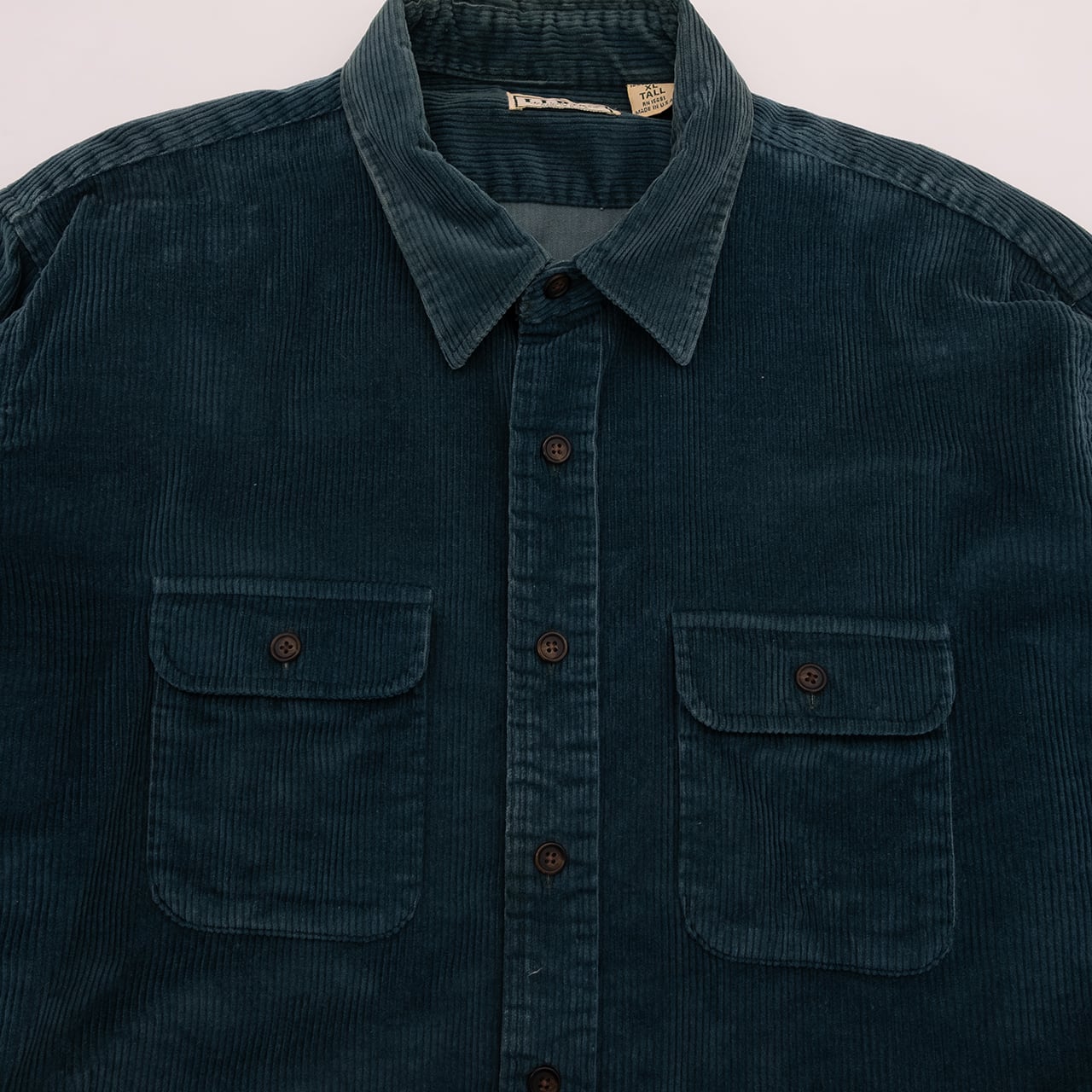 【USED】90s L.L.Bean Corduroy Shirt エルエルビーン コーデュロイボタンダウンシャツ made in USA
