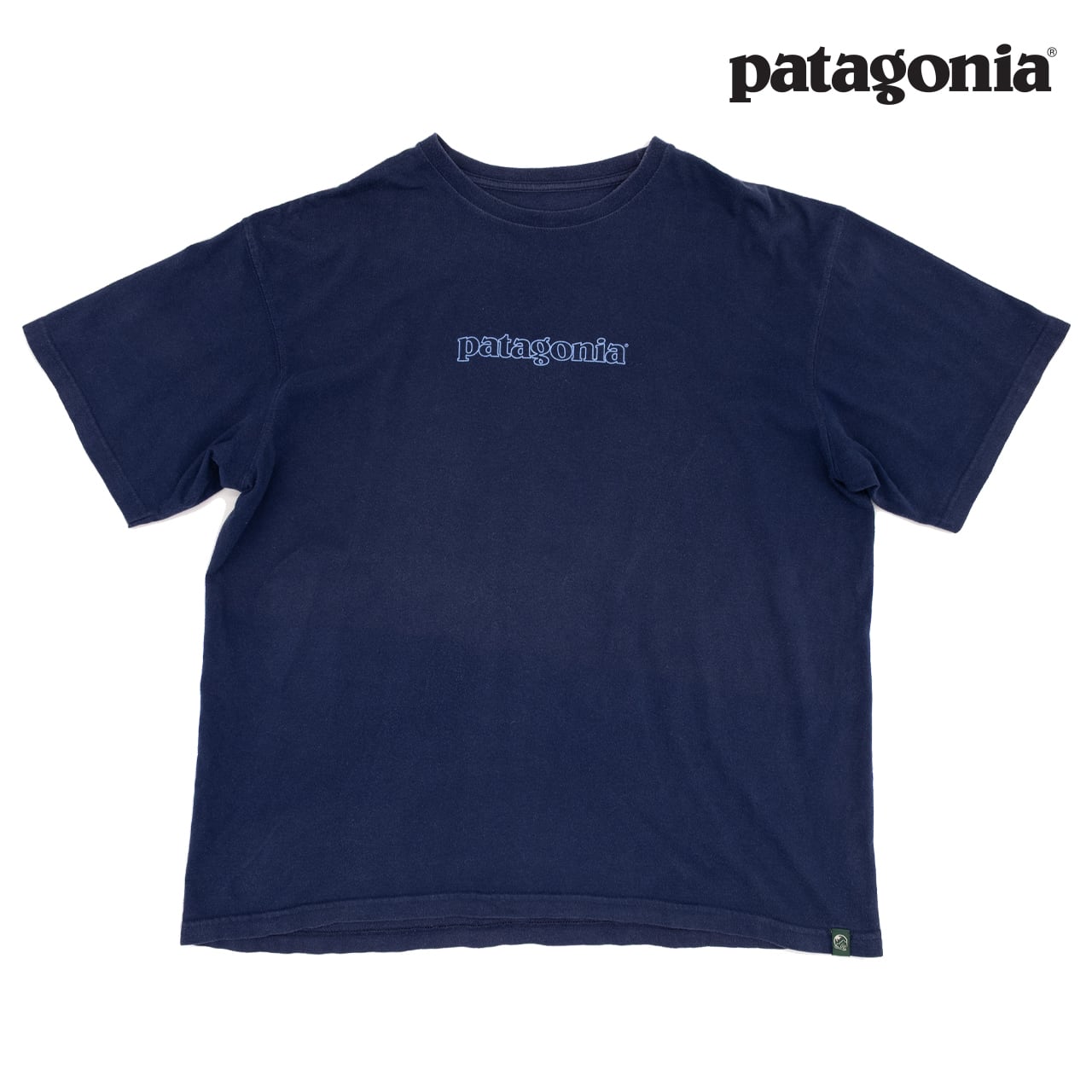 【USED】00s Patagonia Navy Nature Reflection Graphic T-Shirt パタゴニア バックプリントTシャツ