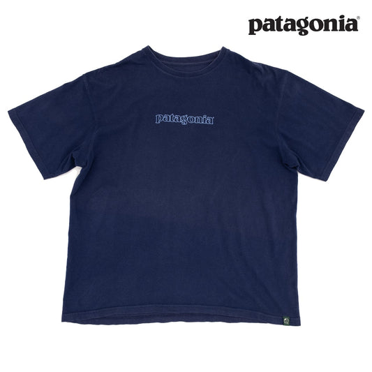 【USED】00s Patagonia Navy Nature Reflection Graphic T-Shirt パタゴニア バックプリントTシャツ