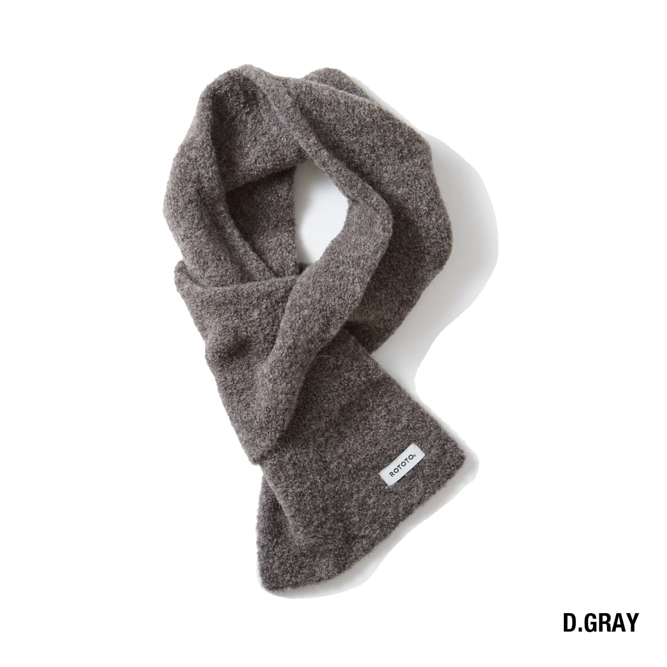 【DM便190円】ROTOTO ロトト ALPACA BOUCLE SHORT MUFFLER アルパカ ブークレ ショートマフラー R5152-252