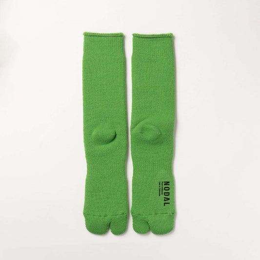 【DM便190円】NODAL Brushed Pile Socks（Lettuce） 裏起毛のパイルソックス NDY10