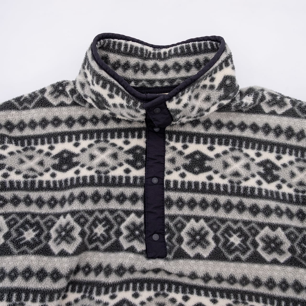 【USED】90s L.L.Bean PRINT FLEECE PULLOVER エルエルビーン 総柄フリースプルオーバー USA製