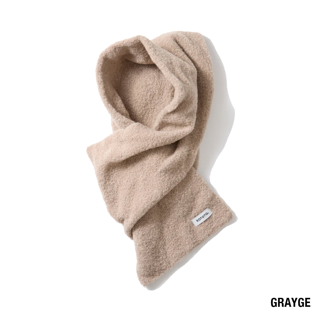 【DM便190円】ROTOTO ロトト ALPACA BOUCLE SHORT MUFFLER アルパカ ブークレ ショートマフラー R5152-252