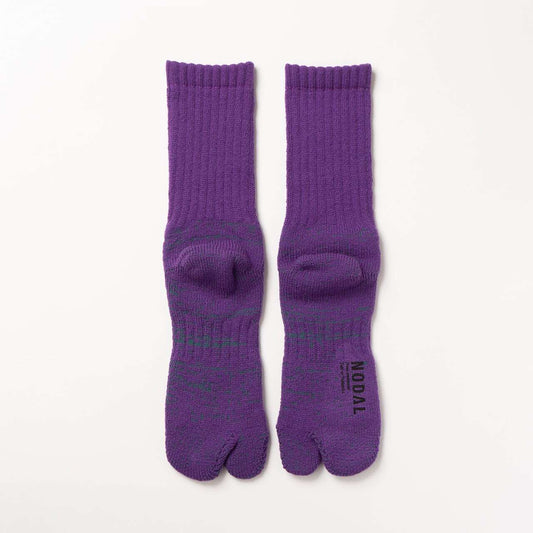 【DM便190円】NODAL 84N Wool Long Socks（Violet） ウールロングソックス NDY09